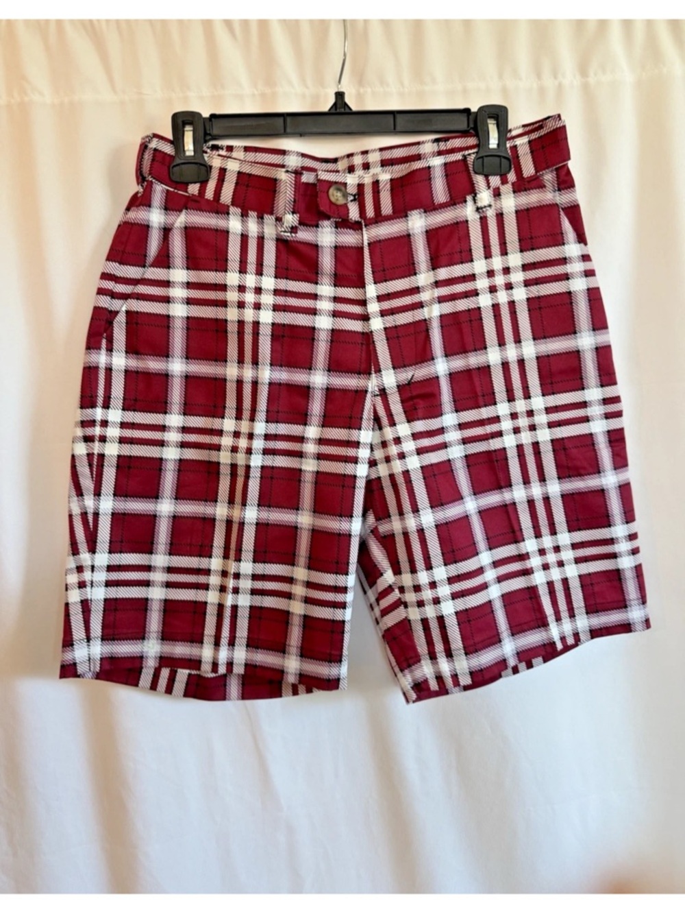 Loudmouth Men’s Red Plaid Shorts - Size 30